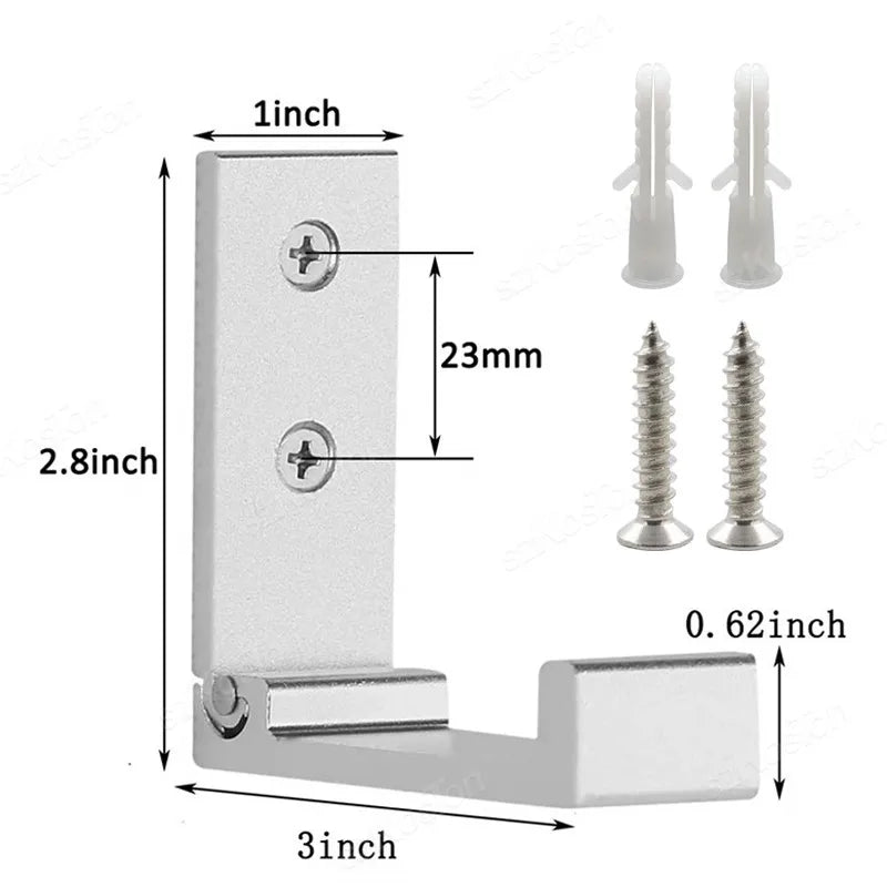 Ganchos plegables de pared de aluminioColgadoresHome & Garden > Household Supplies > Storage & Organization > Storage Hooks & Racks > Utility Hooks