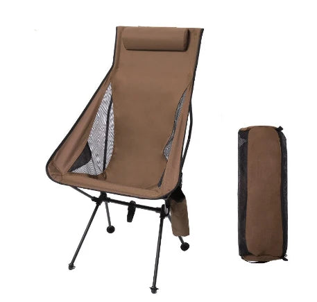 Silla de camping plegable con reposacabezas | Aluminio y tejido 600D, ligera y resistenteSillas plegablesFurniture > Outdoor Furniture > Outdoor Seating > Outdoor Chairs > Folding Chairs