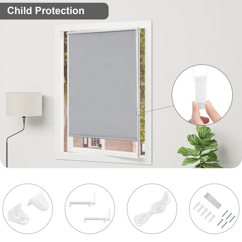 Estor enrollable opaco sin taladrar, térmico y con protección solarEstoresHome & Garden > Decor > Window Treatments > Window Blinds & Shades > Shades