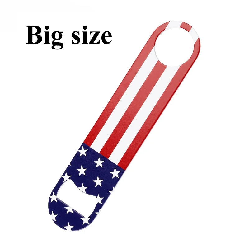 Abridor de botellas con bandera de EE. UU de acero inoxidableAbridoresHome & Garden > Kitchen & Dining > Barware > Cocktail Shakers & Tools > Bottle Openers