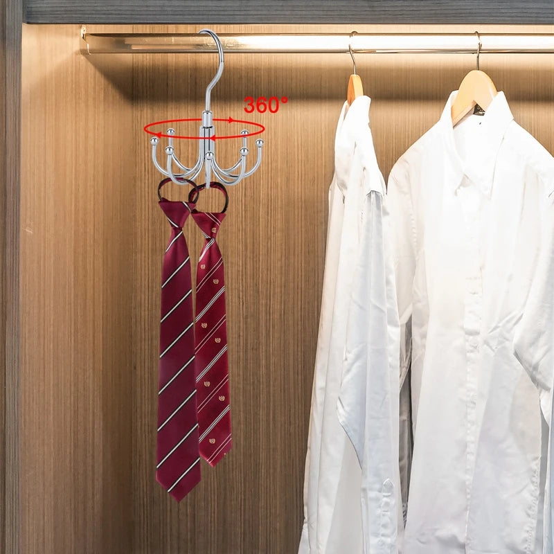 Percha multiusos de metal giratoria de 360 grados con 8 ganchosPerchasHome & Garden > Household Supplies > Storage & Organization > Clothing & Closet Storage > Closet Organizers & Garment Racks > Closet Organizers