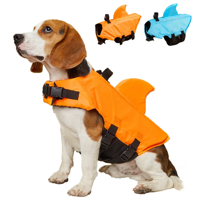 Gilet de sauvetage en aileron de requin pour chien