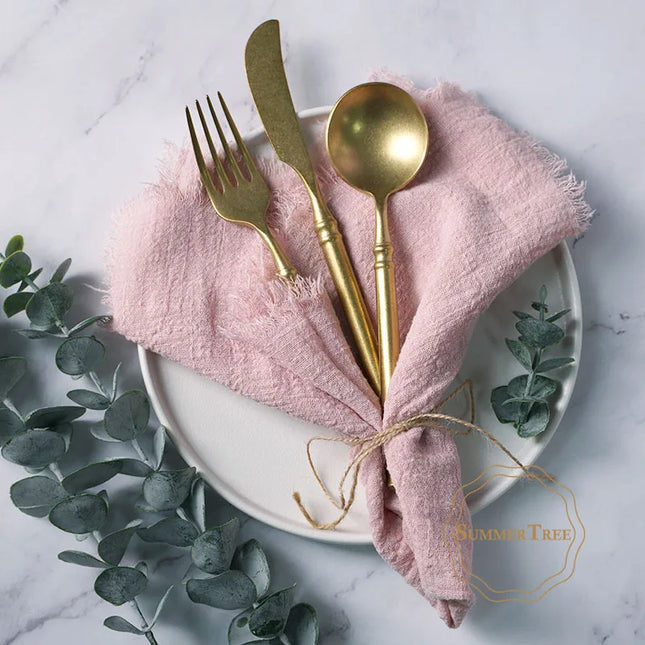 Rustic cloth napkins