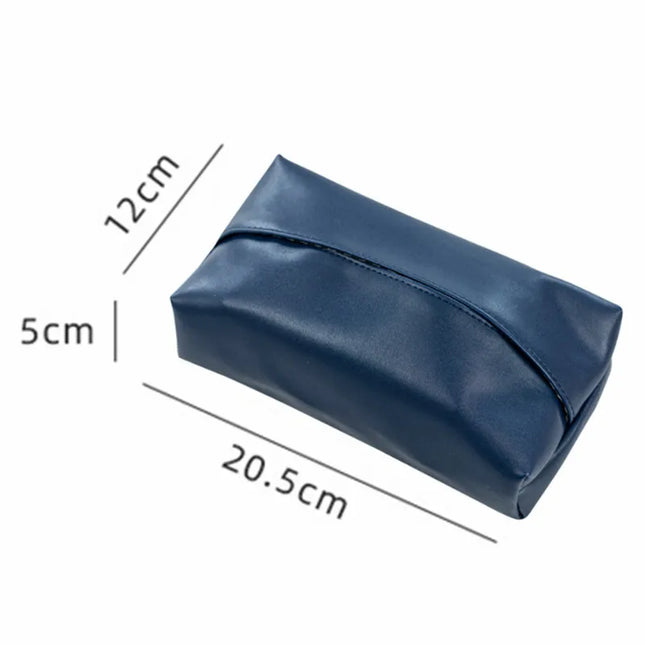 Faux Leather Tissue Box