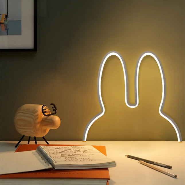 USB Powered Wall Led Rabbit