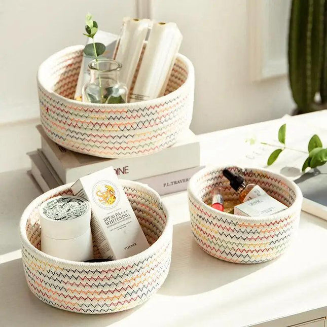 Rope Storage Basket Without Handles