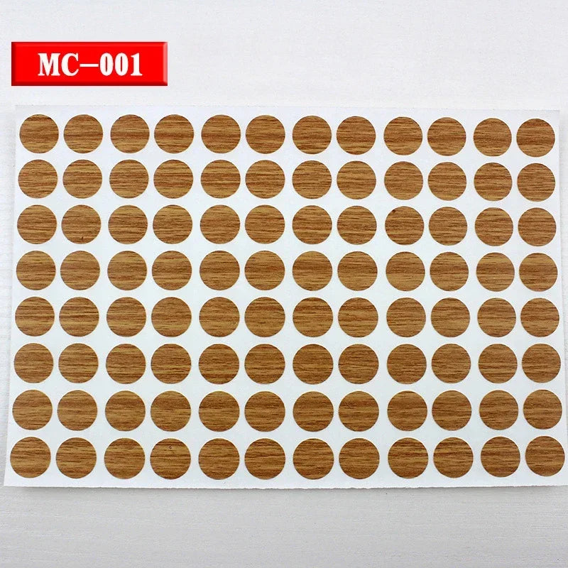 Cubiertas adhesivas para tornillos de madera pack 96 unidades 15mmProtectores para muebles