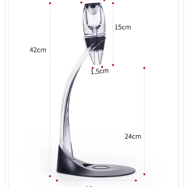 Professional Filter Wine Pourer and Decanter with Stand