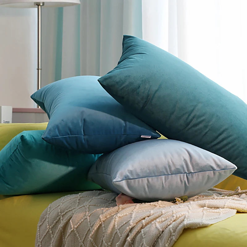 Fundas de cojín de terciopelo en colores neutros 30x50cmFundas de cojines