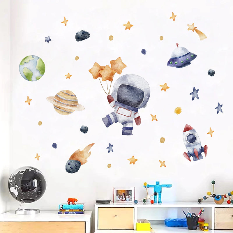 Pegatinas de pared con diseño de astronautaAdhesivos