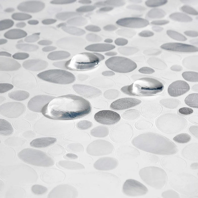 Cortina de ducha de guijarros de PEVACortinas