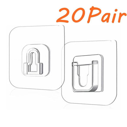 Multi-Surface Double-Sided Adhesive Wall Hooks