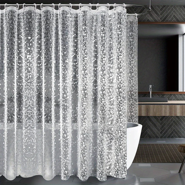 PEVA pebble shower curtain