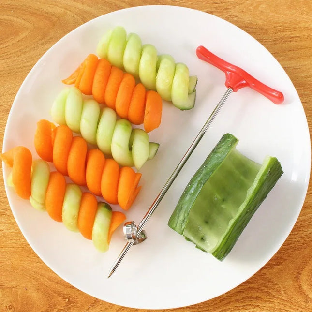 Couteau à découper en spirale pour fruits et légumes