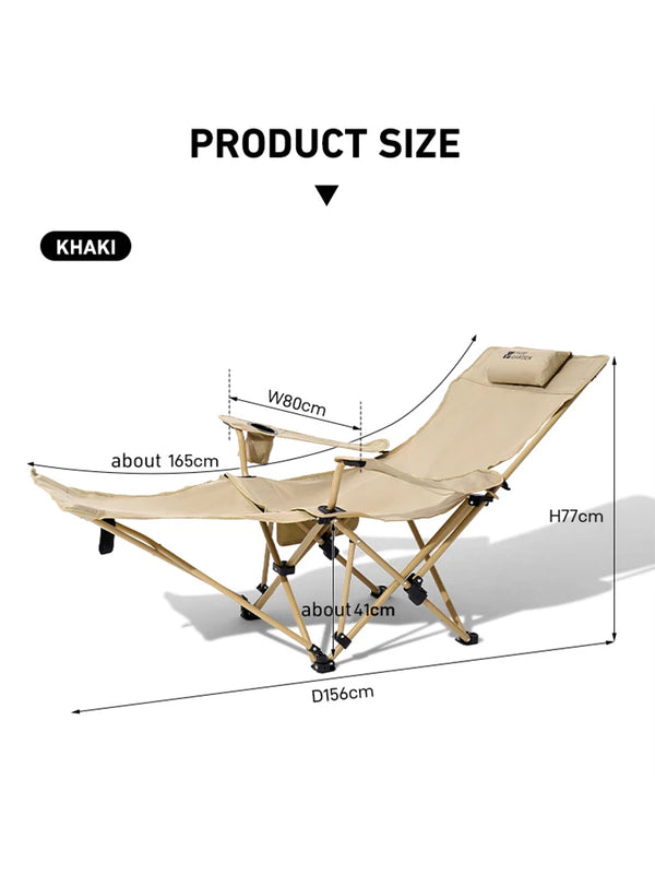 Silla de camping 2 en 1 reclinable con reposapiés | Plegable y ligera, respaldo ajustableSillas plegablesFurniture > Outdoor Furniture > Outdoor Seating > Outdoor Chairs > Folding Chairs