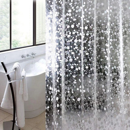 PEVA pebble shower curtain