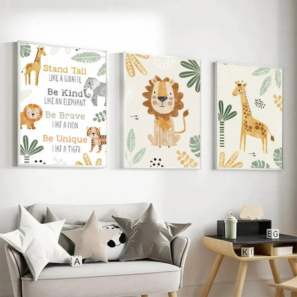 Impression sur toile pour décoration d'enfant sans cadre