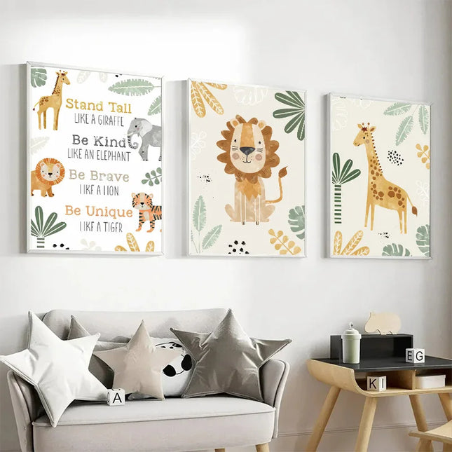 Canvas print for children's decoration without frame