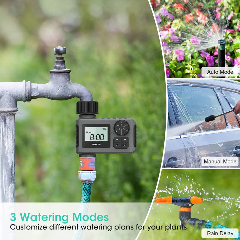 Temporizador de riego automático con pantalla LCD y sistema inteligenteRiegoHome & Garden > Lawn & Garden > Watering & Irrigation > Irrigation Systems