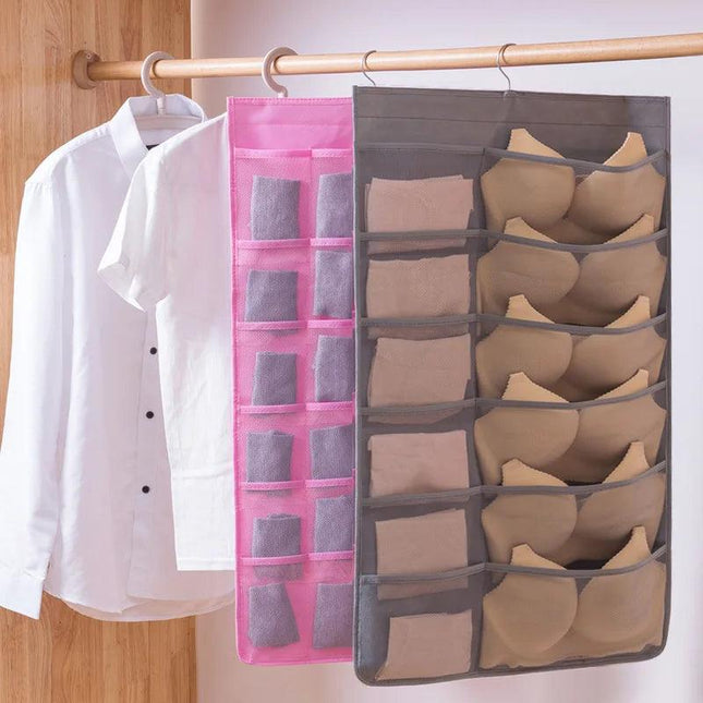 Double Sided Hanging Underwear Storage Organizer