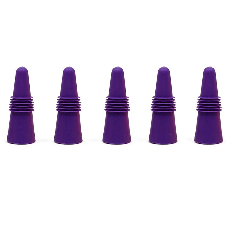 Set de 5 tapones de silicona para botellas – reutilizables, antifugas y multiusosTaponesHome & Garden > Kitchen & Dining > Barware > Bottle Caps > Screw-On Bottle Caps
