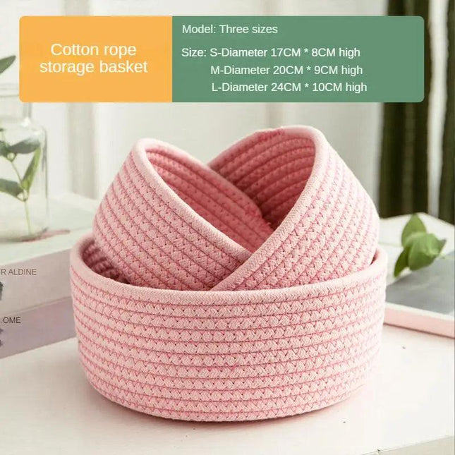 Rope Storage Basket Without Handles