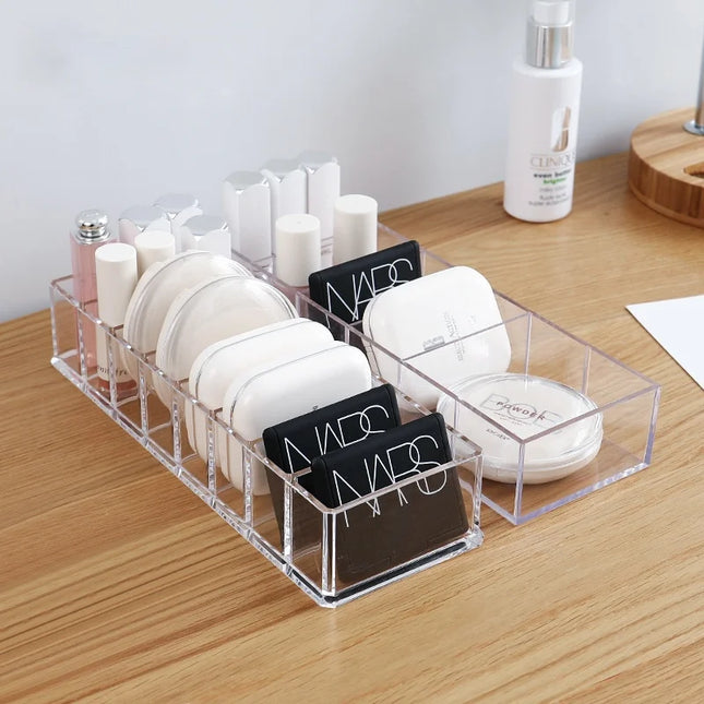 Clear acrylic cosmetic storage box