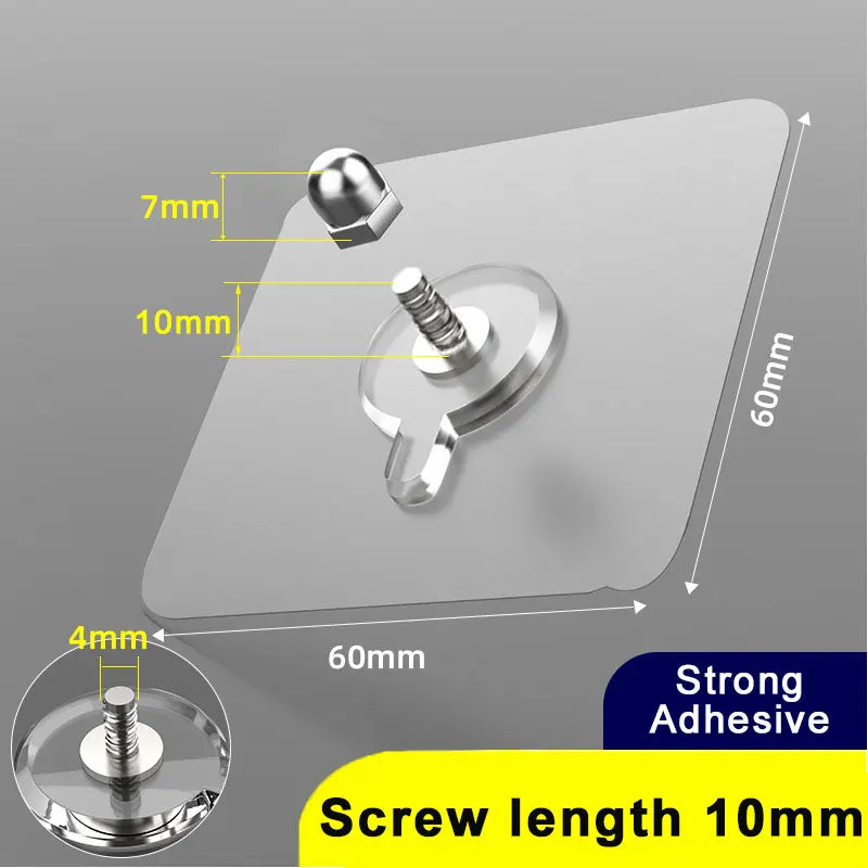 Colgadores adhesivos resistentes, instalación sin perforaciónColgadoresHome & Garden > Household Supplies > Storage & Organization > Storage Hooks & Racks > Utility Hooks