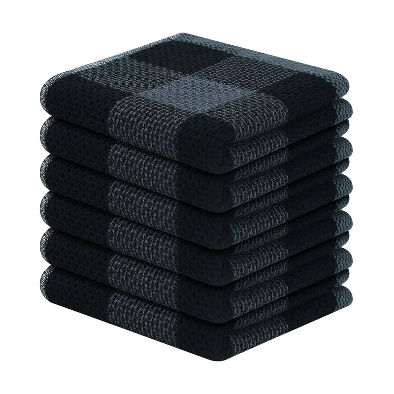 Paños de cocina 100% algodón pack 6 | Diseño panal de abeja, absorbentes y de secado rápido 30x30 cmPañosHome & Garden > Linens & Bedding > Towels > Kitchen Towels
