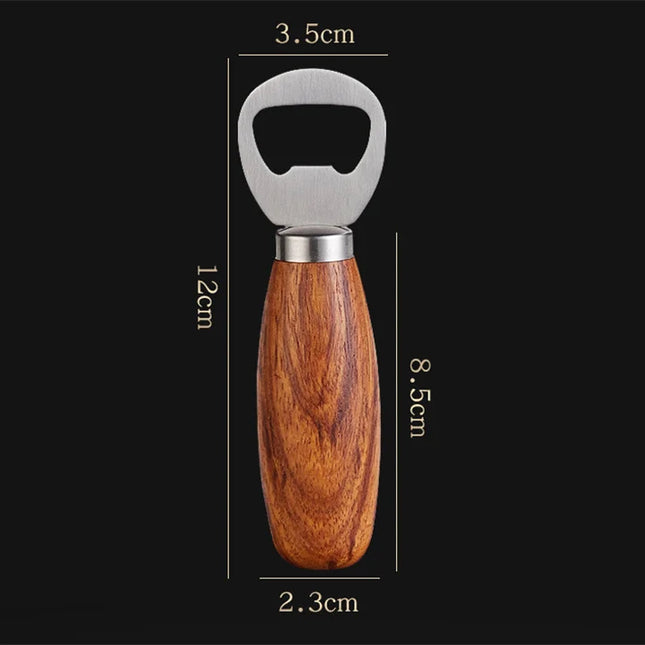 Wooden Handle Bottle Opener