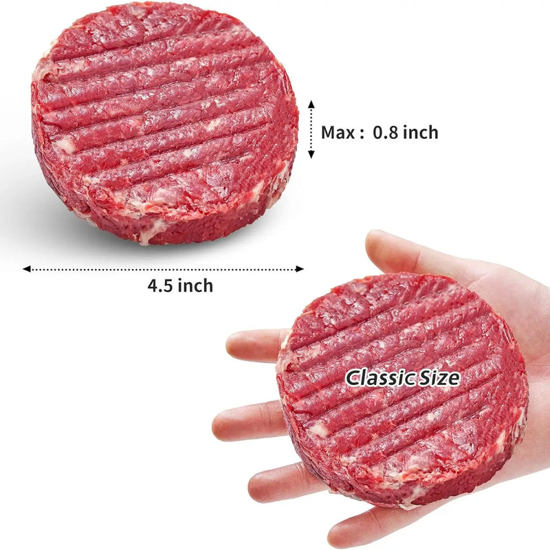 Prensa de hamburguesas antiadherente de acero inoxidableMoldes