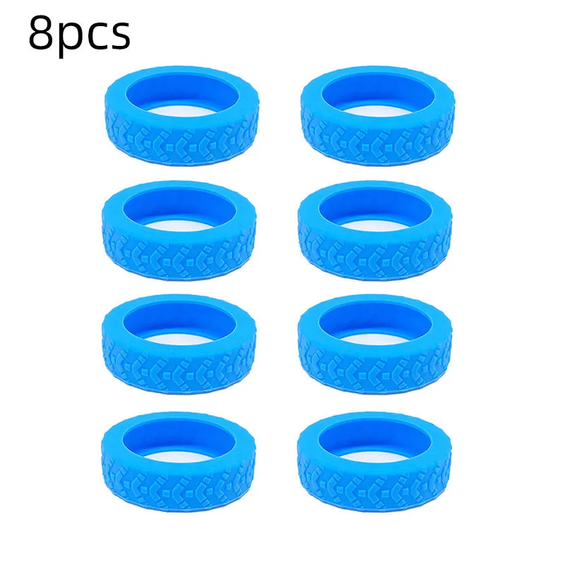 Cubiertas de goma antirruido para ruedas de maleta, 8 unidadesRuedasLuggage & Bags > Luggage Accessories