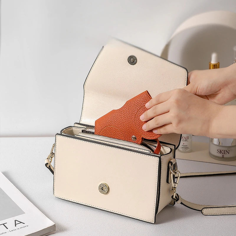 Funda de gafas de cuero suave, colgable y antichoqueAccesoriosHealth & Beauty > Personal Care > Vision Care > Eyewear Accessories > Eyewear Cases & Holders