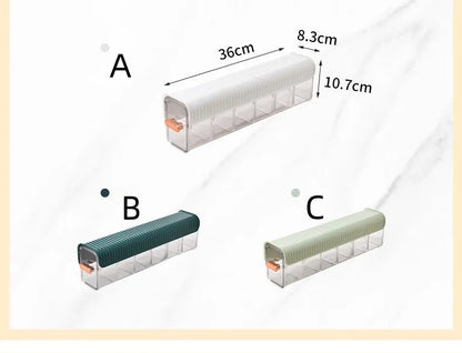 Colgador con cajón extraíble para ropa interior sin perforaciones