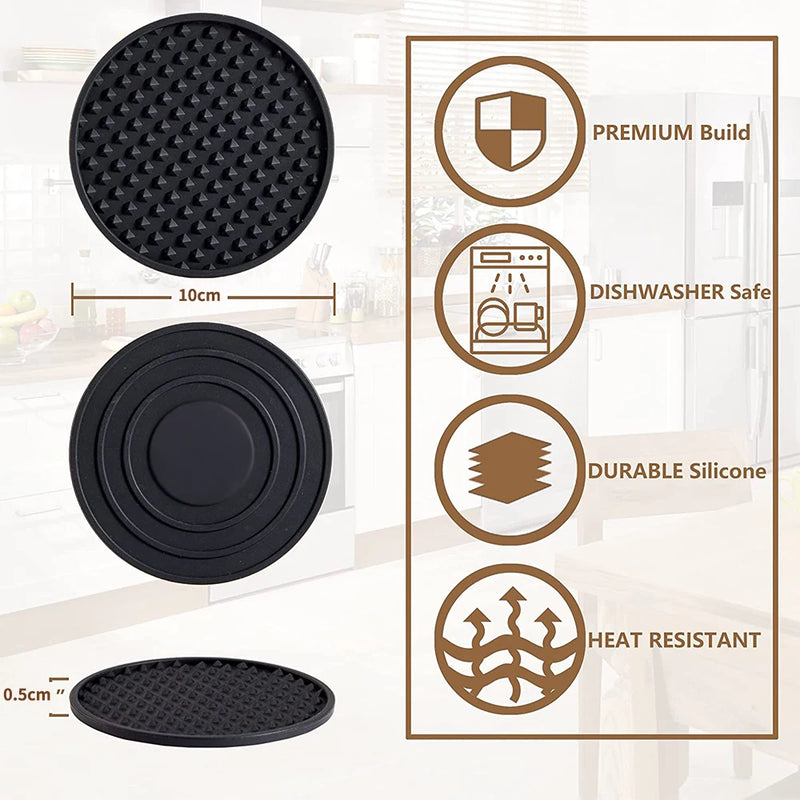 Set posavasos de silicona con soporte, 6 unidadesPosavasosHome & Garden > Kitchen & Dining > Barware > Coasters