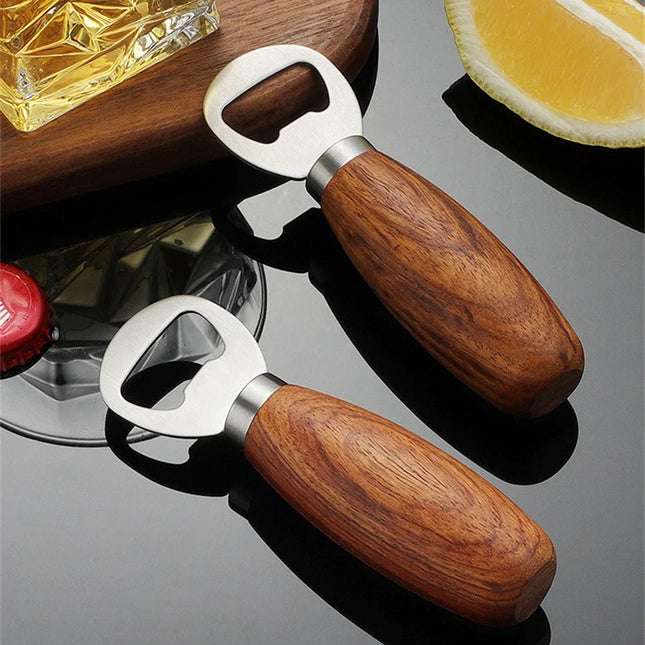 Wooden Handle Bottle Opener