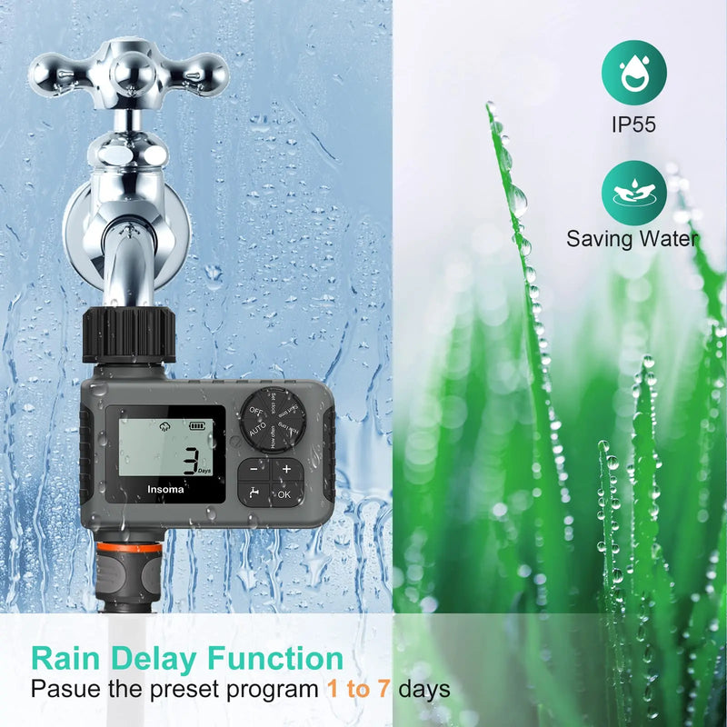 Temporizador de riego automático con pantalla LCD y sistema inteligenteRiegoHome & Garden > Lawn & Garden > Watering & Irrigation > Irrigation Systems