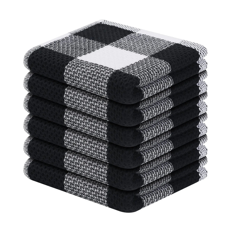 Paños de cocina 100% algodón pack 6 | Diseño panal de abeja, absorbentes y de secado rápido 30x30 cmPañosHome & Garden > Linens & Bedding > Towels > Kitchen Towels