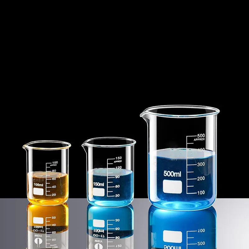 Taza medidora de vidrio borosilicato sin asa – 50 ml a 1000 ml | Graduada, resistente al calorTazas medidorasHome & Garden > Kitchen & Dining > Kitchen Tools & Utensils > Measuring Cups & Spoons > Measuring Cups