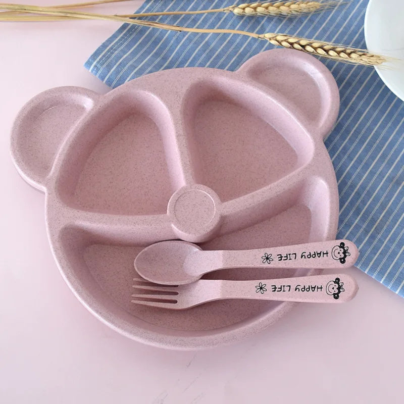 Set de plato y cubiertos de ososPlatos infantilesBaby & Toddler > Nursing & Feeding > Feeding Essentials > Flatware Sets