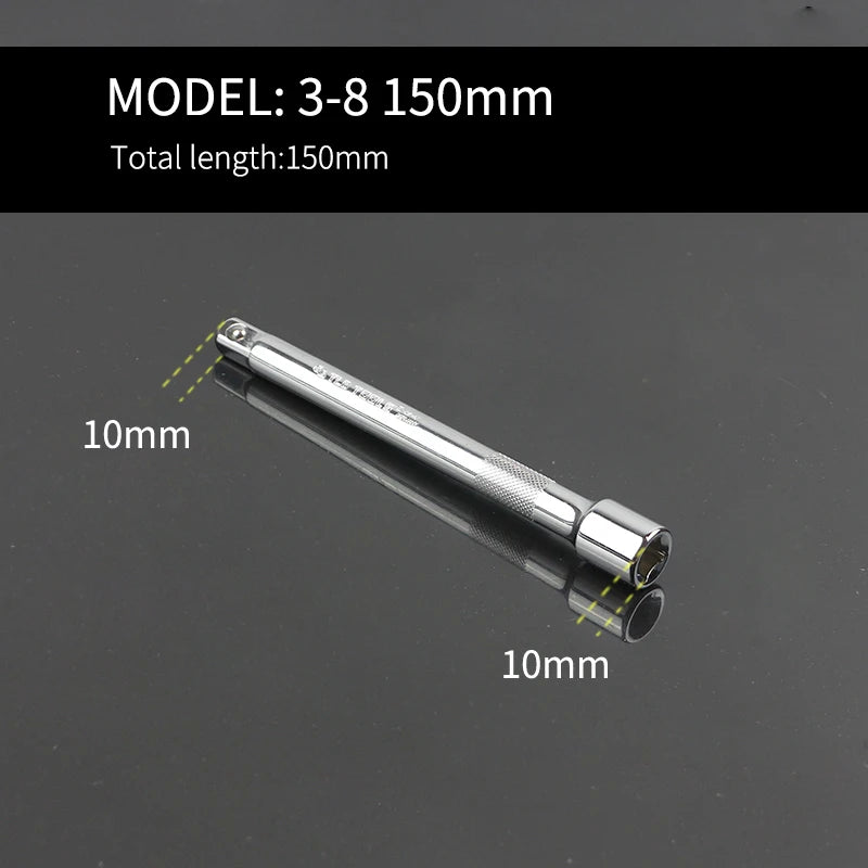 Barra de extensión para trinquete de 1/4", 3/8" y 1/2" - Acero Cr-VHerramientas