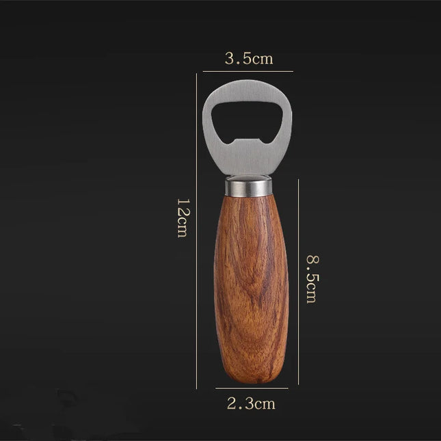 Wooden Handle Bottle Opener