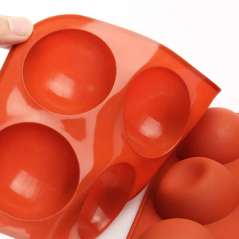 Molde de silicona para enfriar bolas semiesféricas soporta hasta -40º