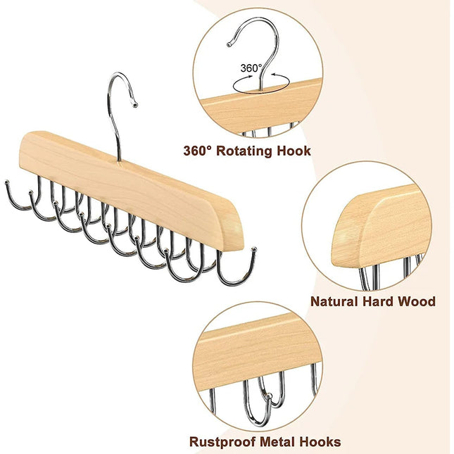 Percha con 14 ganchos para accesorios