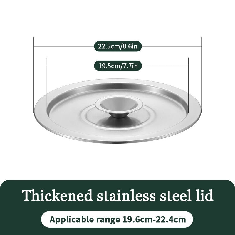 Tapa de cocina de acero inoxidable para ollas, woks y sartenesOllasUncategorized