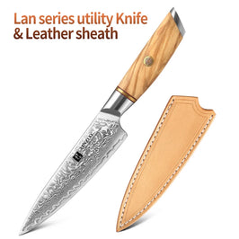 With leather case / 5 inch