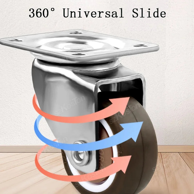 4 ruedas giratorias universales para muebles con freno de seguridadRuedasHardware > Hardware Accessories > Casters