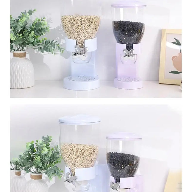 Vertical mechanical food dispensers