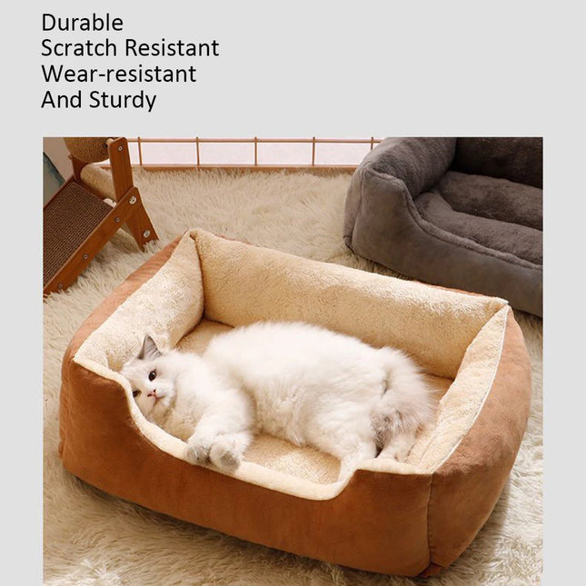 Square pet bed