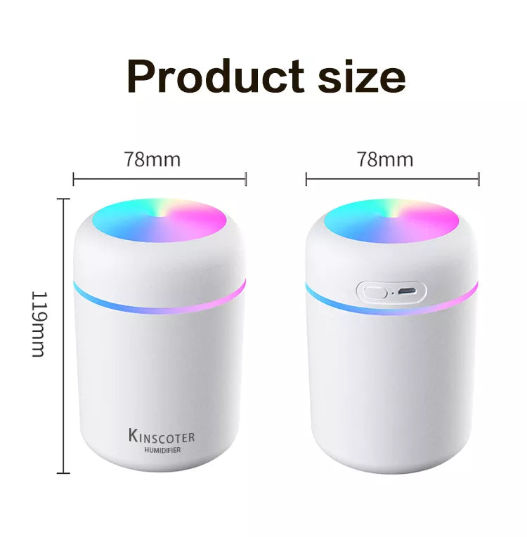 Mini humidificateur de 300 ml et diffuseur d'arômes portable USB